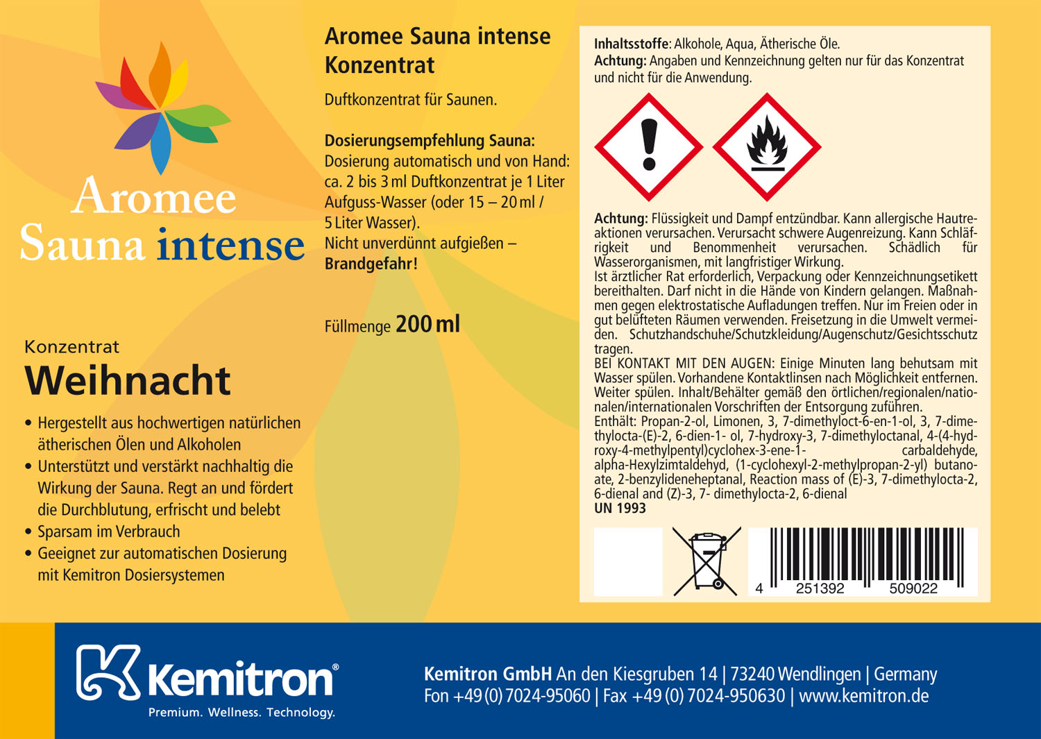 Aromee Sauna intense "Weihnacht"