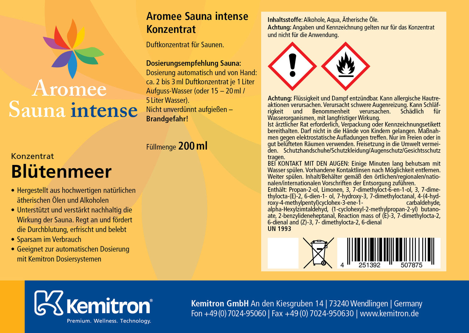 Aromee Sauna intense "Blütenmeer"